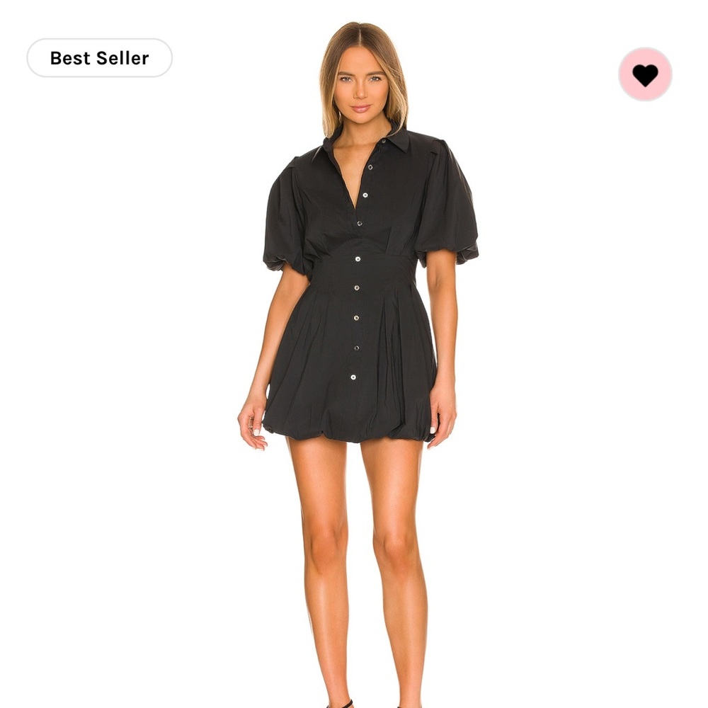 Simkhai Cleo Poplin Dress in Black (BRAND NEW)